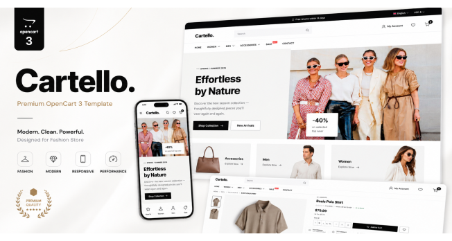 Cartello — розкішний преміум-шаблон для стильного інтернет-магазину на OpenCart 3